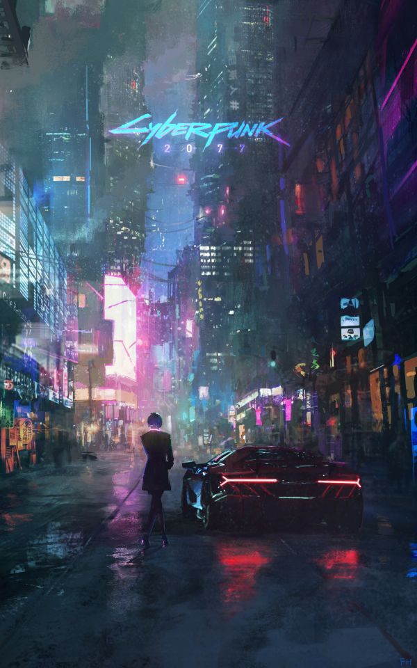 Cyberpunk 2077,cyber,neon,futurism,futuristic,dark