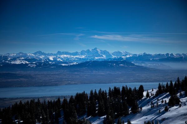 планини, French Alps, пейзаж, фотография, Женевското езеро, Алпи