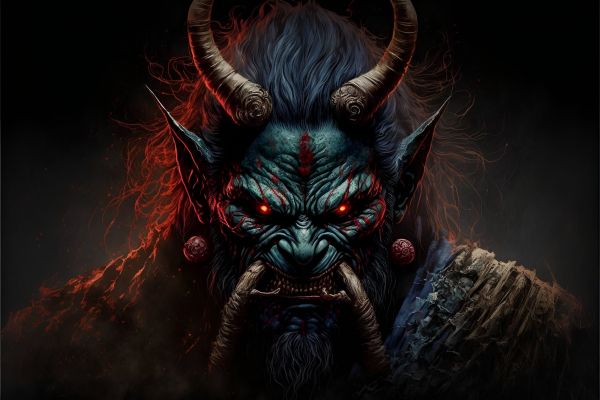 Orc,Oni,Sừng,Chân dung,ai art,Tác phẩm nghệ thuật