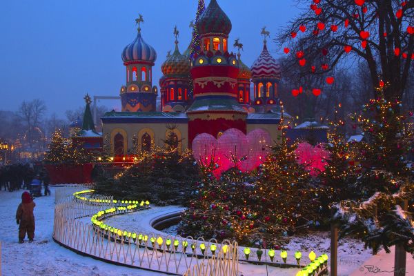 Kerstmis-,licht,Kerstmis,Kopenhagen,harten,Denemarken