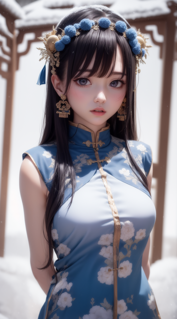 ai art,donne,asiatico,cheongsam