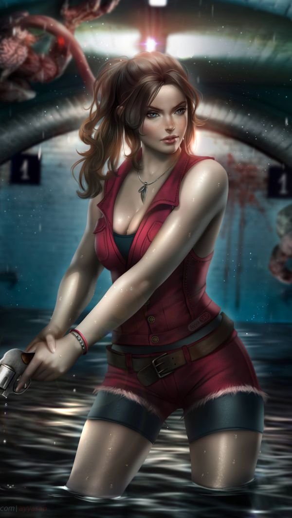 Resident Evil,Resident Evil 2 Remake,Resident Evil 2,Resident Evil HD Remaster,Claire Redfield,Video Game Art