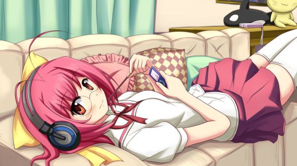 1920x1080 px,anime,girls,God,headphones,Kanon