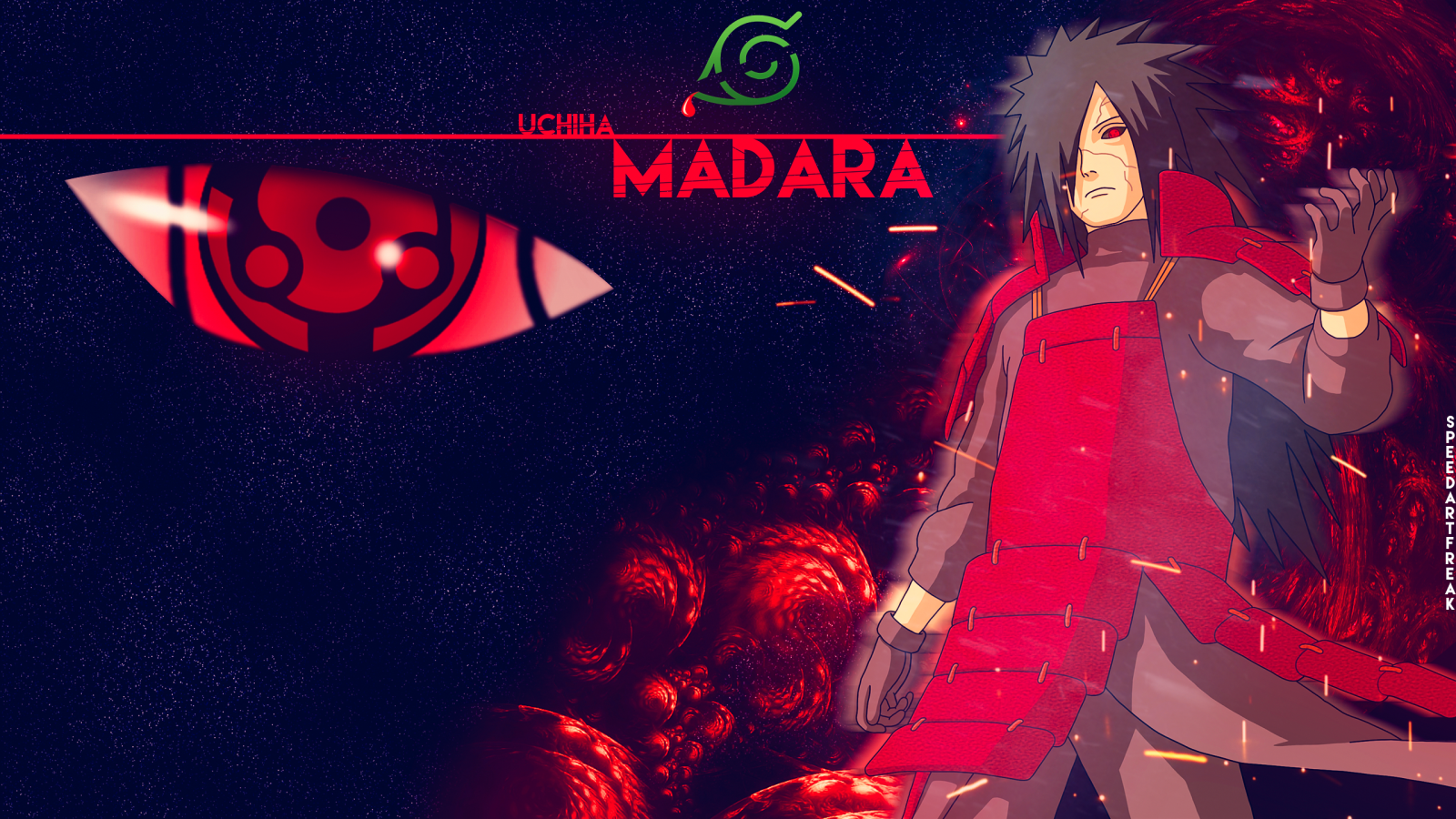 vermelho, Naruto Shippuuden, Sharingan, Uchiha Madara, Konoha, Eternal Mangekyou Sharingan, capa do álbum