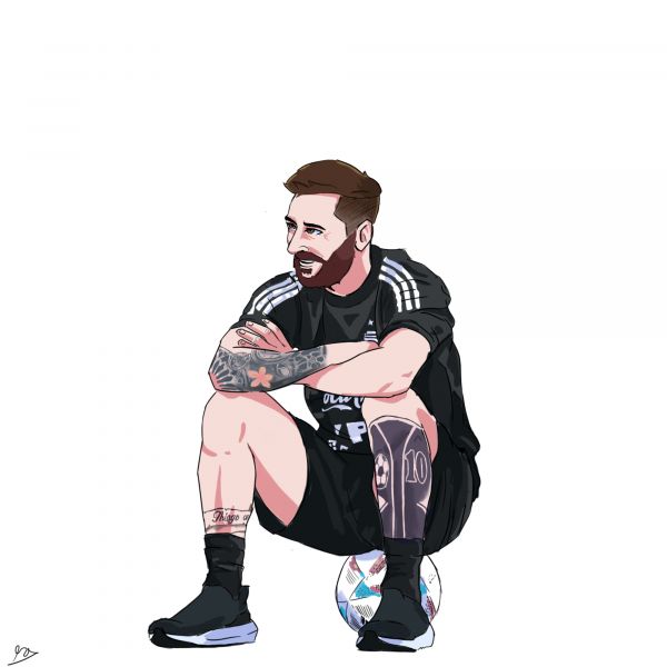 Lionel Messi,argentin,Football,Fifa World Cup 2022,Fond simple,portrait