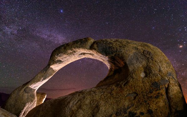 景观,岩,性质,天空,空间,星星