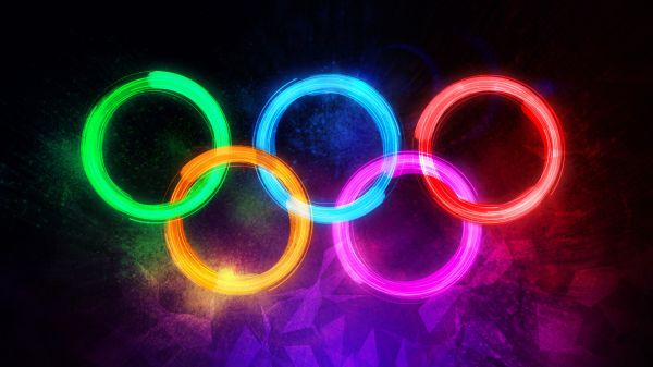 Olympic,2560x1440 px,sáng,vòng tròn,Colourfull