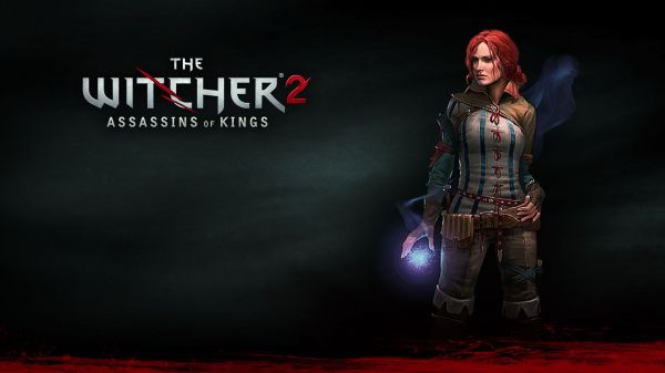 The Witcher,Triss Merigold,A Witcher 2 Assassins of Kings,színpad,sötétség,screenshot