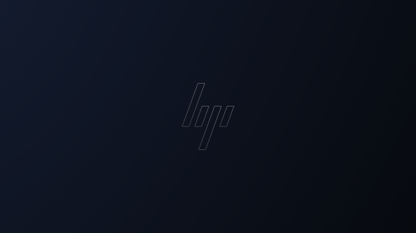 minimalism,Hewlett Packard,blue background,logo,brand