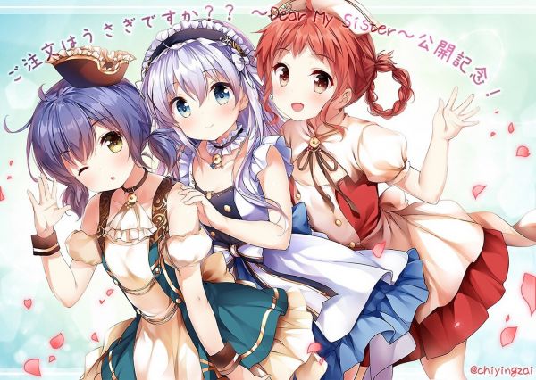 Anime,Filles anime,kawaii girl,Fan art,Gochuumon wa Usagi Desu ka,Kafuu Chino