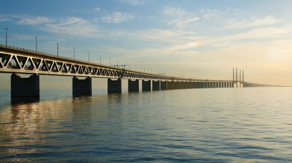 Oresund Bridge,Copenhaguen,γέφυρες,θάλασσα