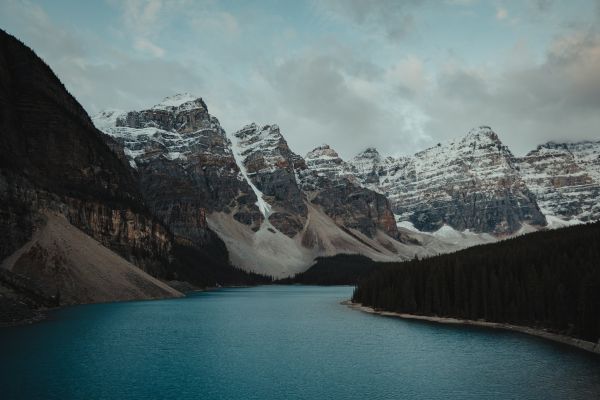 MacOS,Mount Edith Cavell,λίμνη,Καναδάς,χιόνι,χειμώνας