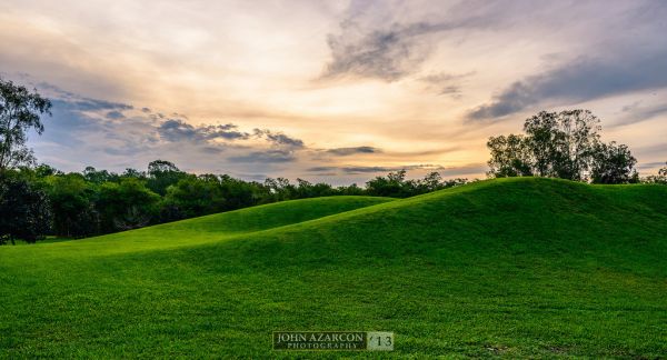 lumière du soleil,paysage,le coucher du soleil,colline,eau,la nature