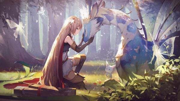 anime,feer,skog,Shadowverse,fiktiva