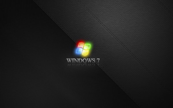 黒, ロゴ, サークル, Microsoft Windows, Windows 7, ブランド