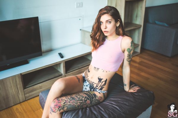 ženy,model,inked girls,tetování,suicidegirls,Borquita Suicide