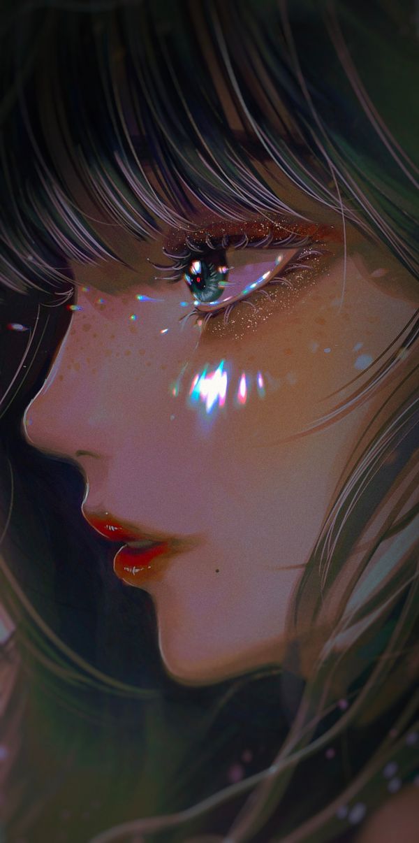 digital art,artwork,illustration,face,portrait,tears