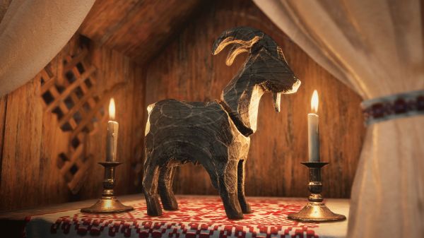 lighting,building,candle,wood,sculpture,fawn