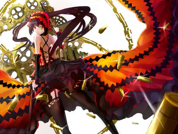 illustratie, geweer, anime, animemeisjes, Date A Live, artwork