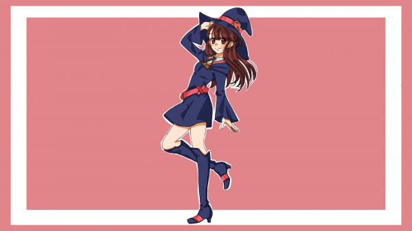 Little Witch Academia, Luna Nova uniform, แม่มด, Kagari Atsuko, หมวกแม่มด, รองเท้าบูท