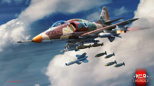 Gaijin Entertainment,War Thunder,aircraft,video games,logo,clouds