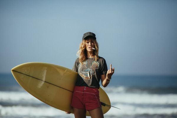 女性,モデル,海,ブロンド,写真,青