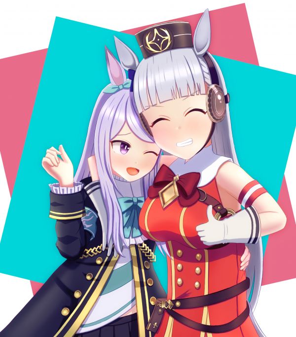 anime,anime tytöt,Uma Musume Pretty Derby,horse girls,eläinten korvat,Mejiro McQueen Uma Musume