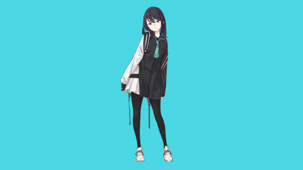 anime,anime girls,original characters,minimalism,simple background,artwork