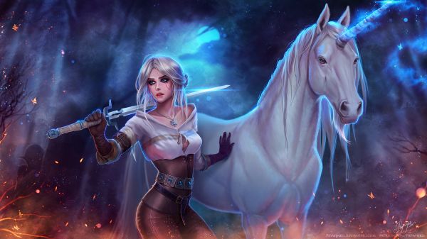 Ciri, Сирилла Фиона Элен Рианнон, Ведьмак, видео игры, Персонажи видеоигр, Девушки видеоигры