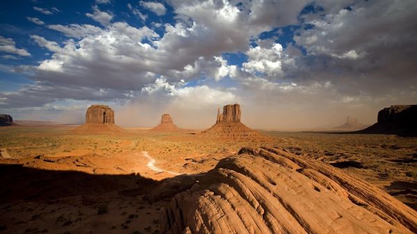 clouds,desert,landscape,Monument Valley,nature,1920x1080 px