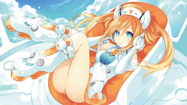 illustrasjon,anime,anime jenter,tegnefilm,korte shorts,Hyperdimension Neptunia