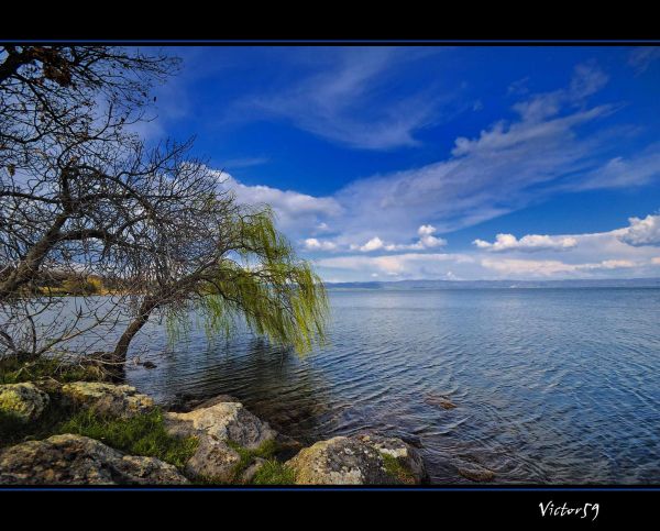 sinar matahari, pemandangan, laut, Italia, putih, teluk