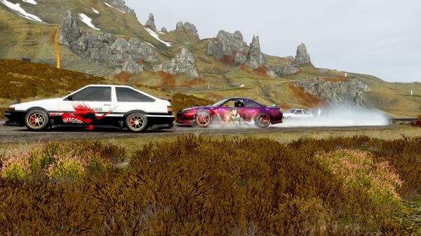 Japan, Video Game Art, Forza Horizon 4, Forza, drifting, formular drift