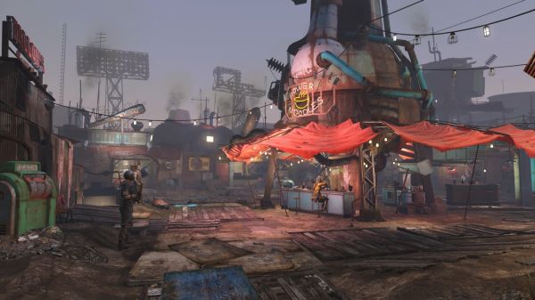 screenshot,Fallout,Fallout 4,Diamond City,pc game