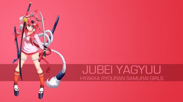 Chicas anime,Hyakka Ryouran Samurai Chicas,Yagyuu Juubei,3840x2160 px