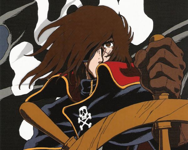 Kapitan Harlock,ilustracja,Anime,rysunek,komiksy,naszkicować