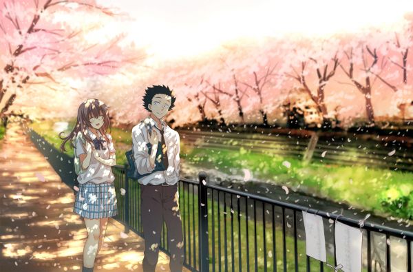 anime jenter,Koe no Katachi,Ishida Sh ya,Nishimiya Sh ko,anime gutter