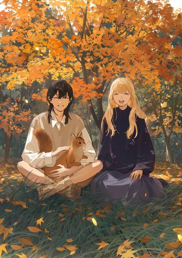 tanjiu9,アニメ,アニメの女の子,カラフル,Tamen De Gushi,森林