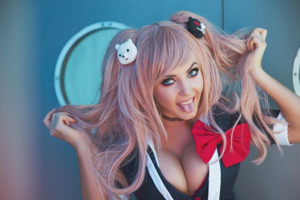 Jessica Nigri,naiset,malli-,cosplay,vaaleanpunainen hiukset