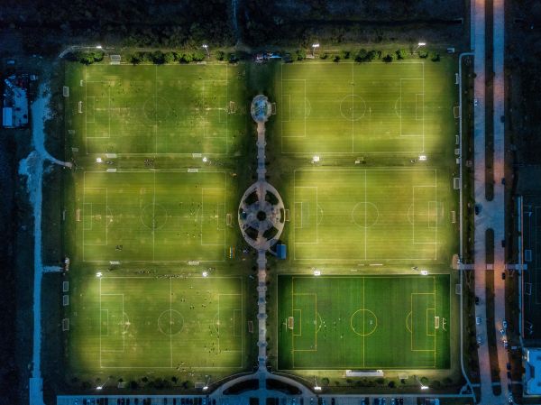 サッカー競技場,サッカー,写真,上面図