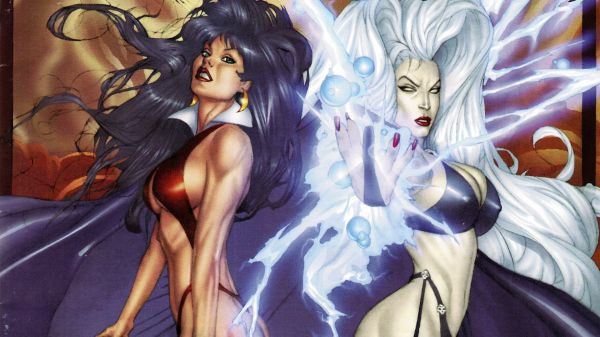 illustrazione,anime,i fumetti,mitologia,Lady Death,Vampirella