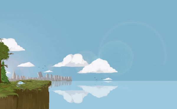 paesaggio,arte digitale,pixel art,rovinare,cielo,iceberg