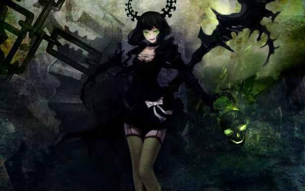 Anime,Black Rock Shooter,mitología,Dead Master,oscuridad,captura de pantalla