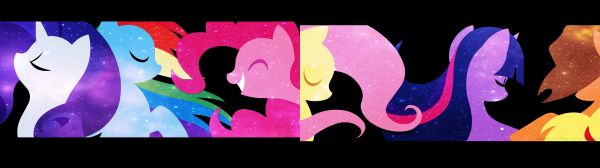 ilustrasi, My Little Pony, kelip senja, Rainbow Dash, coretan, Pinkie Pie