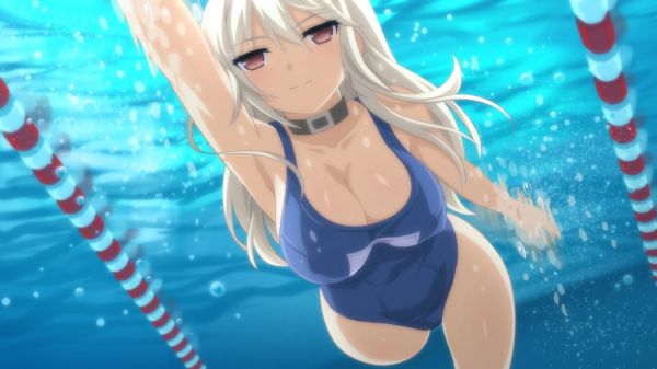 anime,anime girls,sports,underwater,swimming,swimwear