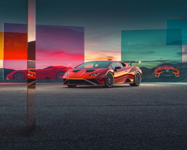 bil,fordon,lyxbilar,Lamborghini,Lamborghini Huracan STO,reflexion