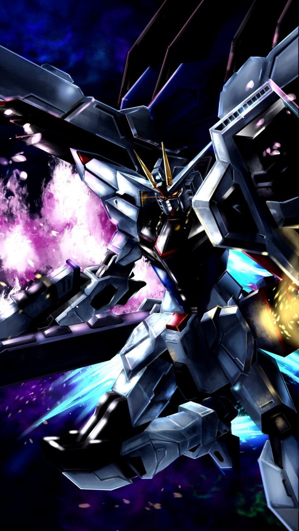 anime, mechs, Gundam, Mobile Suit Gundam SEED, Freedom Gundam, έργα τέχνης