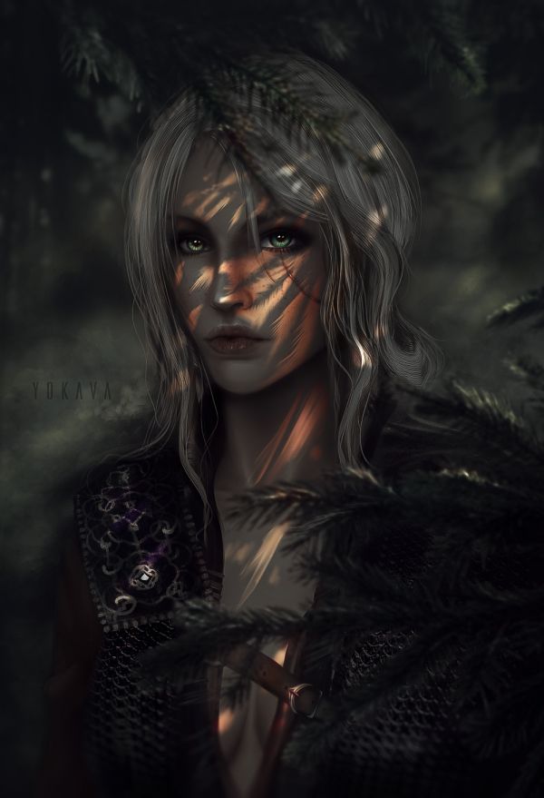 arte digital, obra de arte, Admirador de arte, Ciri The Witcher, Ciri, Cirilla