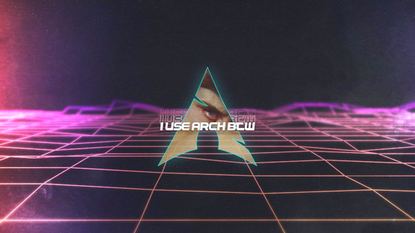 jednoduché pozadí,arch Linux,Linux,Retrowave,minimalismus,digitální umění