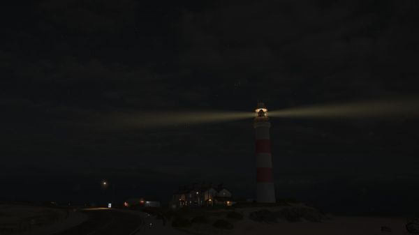 phare,ciel,Forza Horizon 4,Balise,nuit,des nuages